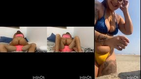 ruiva da o cuzinho pra desconhecido sem camisinha e logo depois vai na praia de fio dental fazer vadiagem