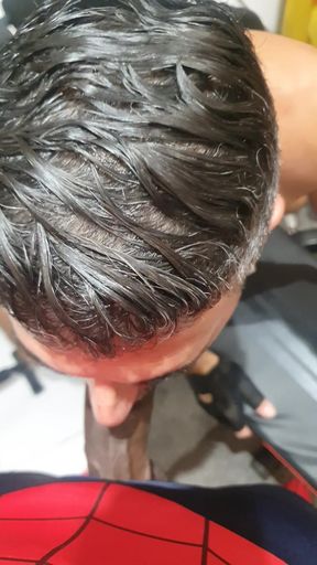 Superhero Spiderman and Stepdaddy