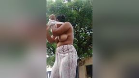 Desi boudi#(2)bath video Femdom boudi.mp4