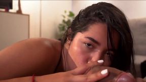 Hot Latina Masturbates in the Bathroom - Intimate Moment