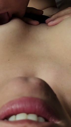 Sexy MILF moans while her nipples are sucked   Clip 2