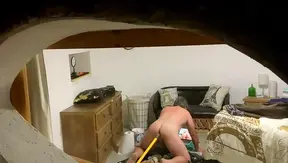 Caught Red-Handed: Sneaking a Peek at This Flustered Sissys Solo Session – StealthyGay POV