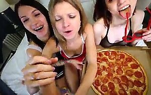 Pizza guy delivery dick foursome