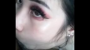 Eva Yi gets throated by black dick