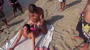 Asshole Action at the Beach Cum Party!