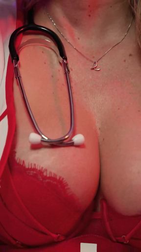 Epic moment from "MyPervyFamily - Stepmom Cosplays as Hot Nurse - Ellie Tay"