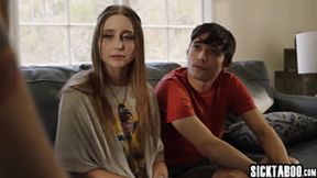 Blonde Teen Laney Grey Hesitant About Sex With Her Boyfriend