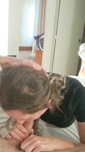 I Suck Him From Soft to 9 Inches, His Cock Is so Big!