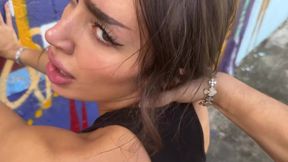 Public whore Sisi Rose gets fucked hard by stranger in outdoor encounter