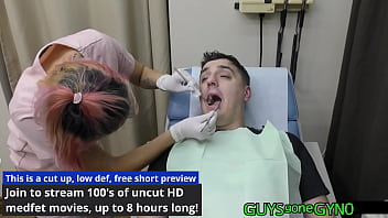 Canada Gets A Dental Exam From Hygienist Channy Crossfire ONLY On GuysGoneGyno! - Reup