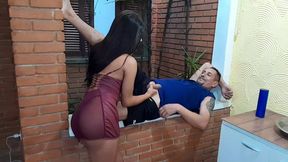 ninfeta angel marques chega da rua e se encontra com seu cliente ja de.pau duro ali mesmo na sala comesse o sexo bem gostoso e seu cliente gar uma gosada dentro do cu dela