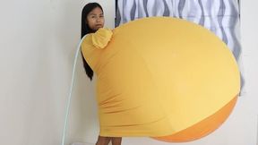Camylle's Pregnant Belly Pump To Pop In Yellow Maternity Dress