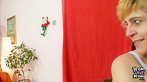 Extremely hairy amateur Step mom Hedvika lesbian action