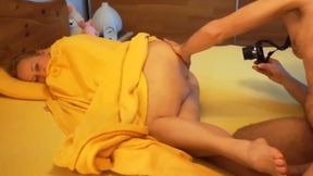 Mature Blonde Wife Enjoys Sex in Bed
