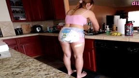 vika gets diaper punished and slowly regressed