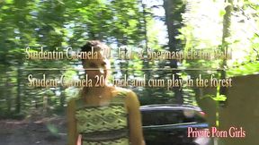 studentin carmela 20 - fick und spermaspiele im wald