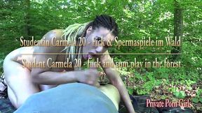 studentin carmela 20 - fick und spermaspiele im wald