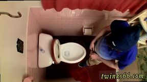 Boy gays have sex Unloading In The Toilet Bowl