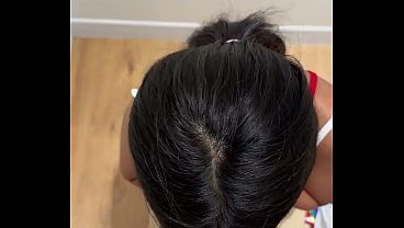 Petite French 18-year-old Asian GF takes huge cock in interracial encounter