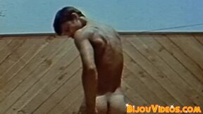 Retro muscle jocks hardcore raw dick riding after deepthroat