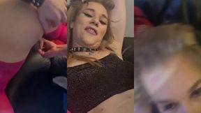 sara sterling taking it like a pro! while boyfriend watched!