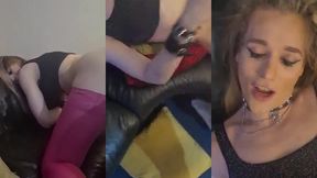 sara sterling taking it like a pro! while boyfriend watched!