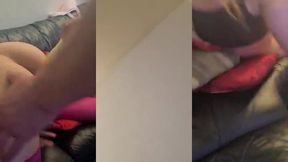 sara sterling taking it like a pro! while boyfriend watched!