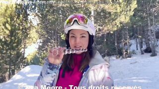 Ava Moore - Skiers catch me dildoing my booty -