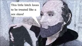 My wife gagged on black man's big dick in 3D animated cuckold scene