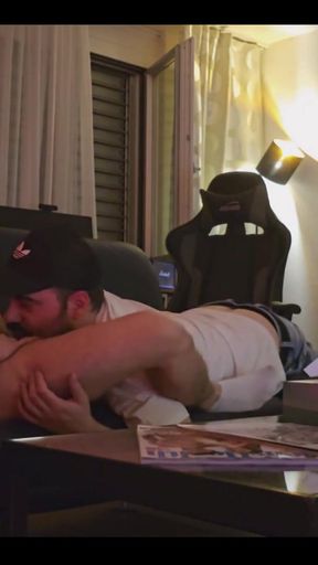 Key moment from "Straight Guy Who I Helped Out Once Comes Over Again"