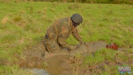 Lara Croft fucked in mud