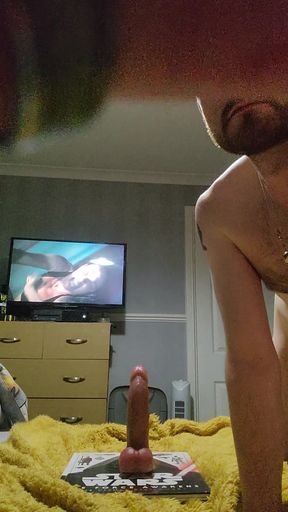 Scottish Twink Joebeatty27 Sucks and Rides Dildo on Birthday
