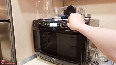 Fucking my pretty wife while cooking | Doggystyle Standing Cooking Sex with Creampie and No Condoms Hope she Won't Get Pregnant
