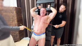 Bondaged Hunk Braden Charron Got Tickled By Dan Edwards