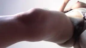 Sexy wife doing housework naked. Brunette, hairy pussy, big ass, big tits. Sexy mom massages herself with a vibrator.