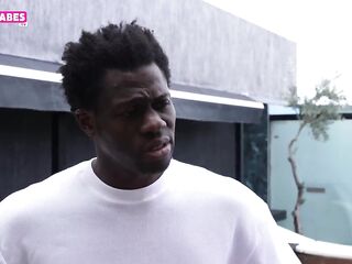 Small teen Christy White get a large ebony dick in her taut cunt