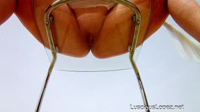 Luscious Lopez: under the clear chair