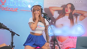 Latina KAORIANYA multi-orgasmic Cosplay model riding the FUCK MACHINE on Juan Bustos Podcast