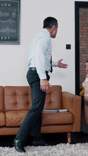 Lusty teen Chloe Lapiedra fucks stepdad and stepbrother in amazing rough threesome   Clip 1