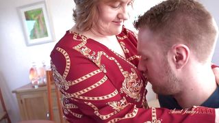 AuntJudysXXX - Mature Cougar Housewife Mrs. Kugar brings home a young man from the club