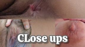 Extreme Close Ups: My Big Tits, Soft Belly, Wet Pussy & Juicy Ass POV Tour