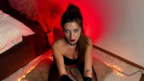 ASMR JOI * Uninhibited brunette Amy Haze Mic Pumping Your Cock On her Knees