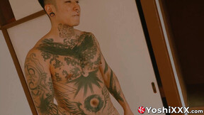 Kinky Javanese Yoshi Kawasaki sneaks to tug his prick on camera