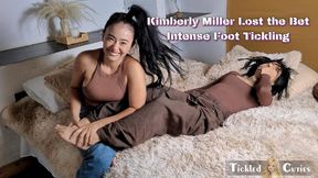 Kimberly Miller Lost the Bet - Intense Foot Tickling