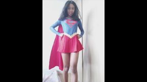 Cosplay Super Girl Riding Dildo