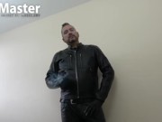Leather daddy verbally insults & humiliates you while smoking cigar PREVIEW