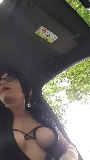Julie Squirts During Car Break-In