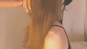 Dildo sucking and swallowing made me super horny so I had to cum!