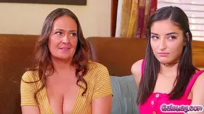 Stepmom Elexis Buries Her Face In Pussy While Emily - India S