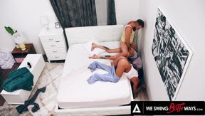 WE SWING BOTH WAYS - Wild Bisexual Threesome With Hot Inked Babe Rocky Emerson